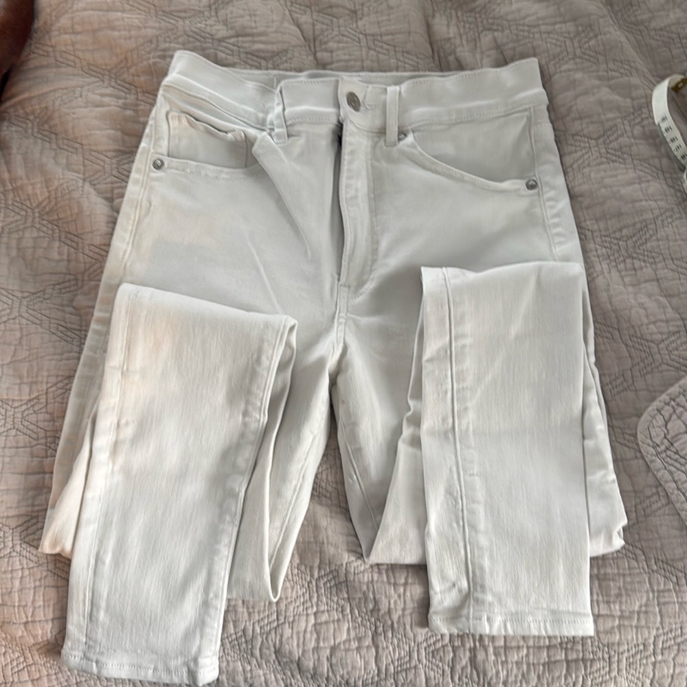 Express white skinny high rise jean